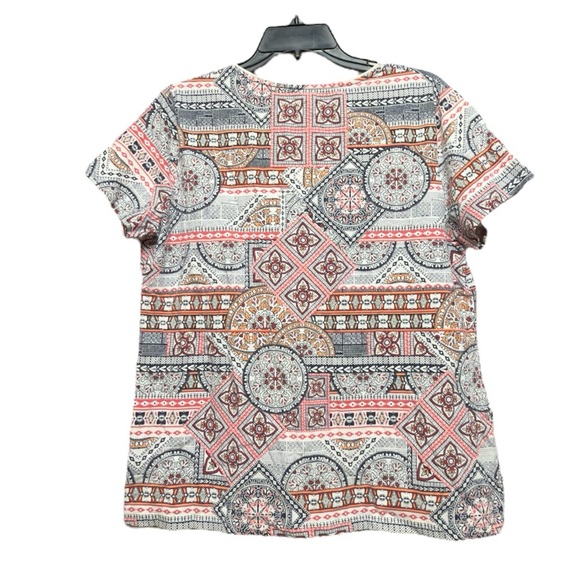 Kim Rogers Pink and White Boxy Short Sleeve T-Shirt - Picture 2 of 4